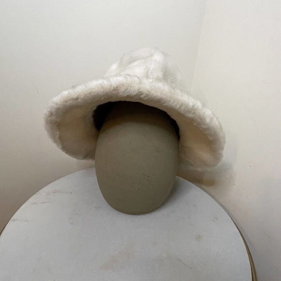 Vintage 50s 60s White Fur Bucket Hat Winter Women’s S/M Winter main image 10